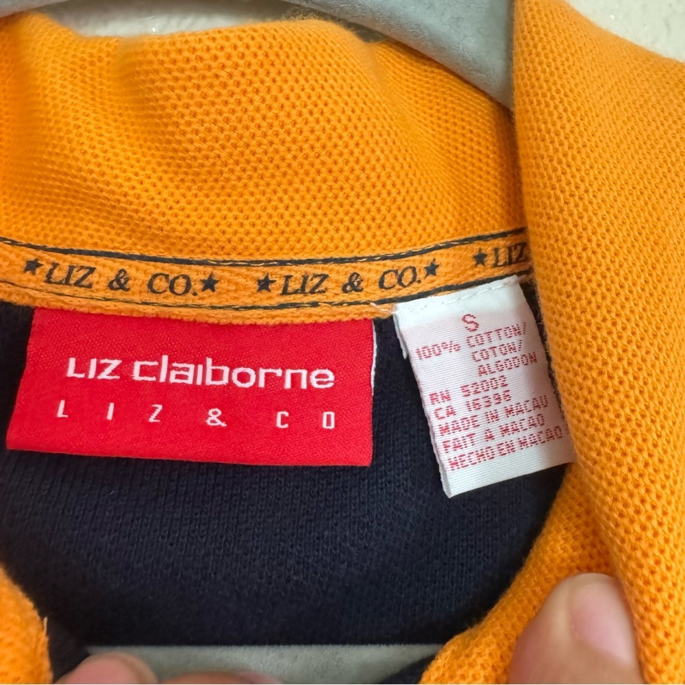 Liz Claiborne Vintage Nautical Hooded Zip Up Sweater - Picture 3 of 6